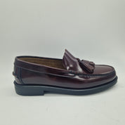 CASTELLANO DE BORLAS EN PIEL BURDEOS - 72354