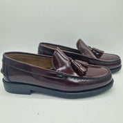 CASTELLANO DE BORLAS EN PIEL BURDEOS - 72354