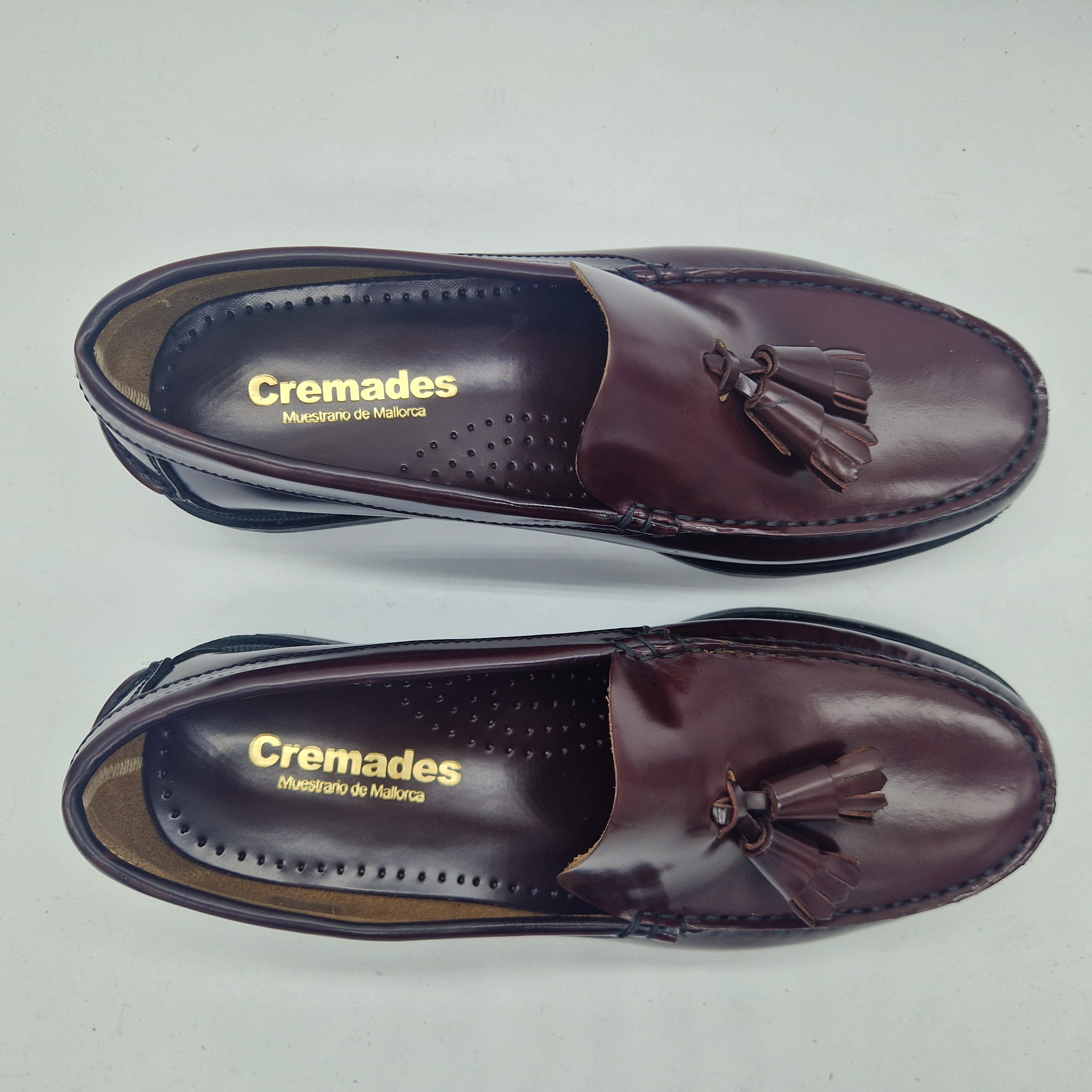 CASTELLANO DE BORLAS EN PIEL BURDEOS - 72354