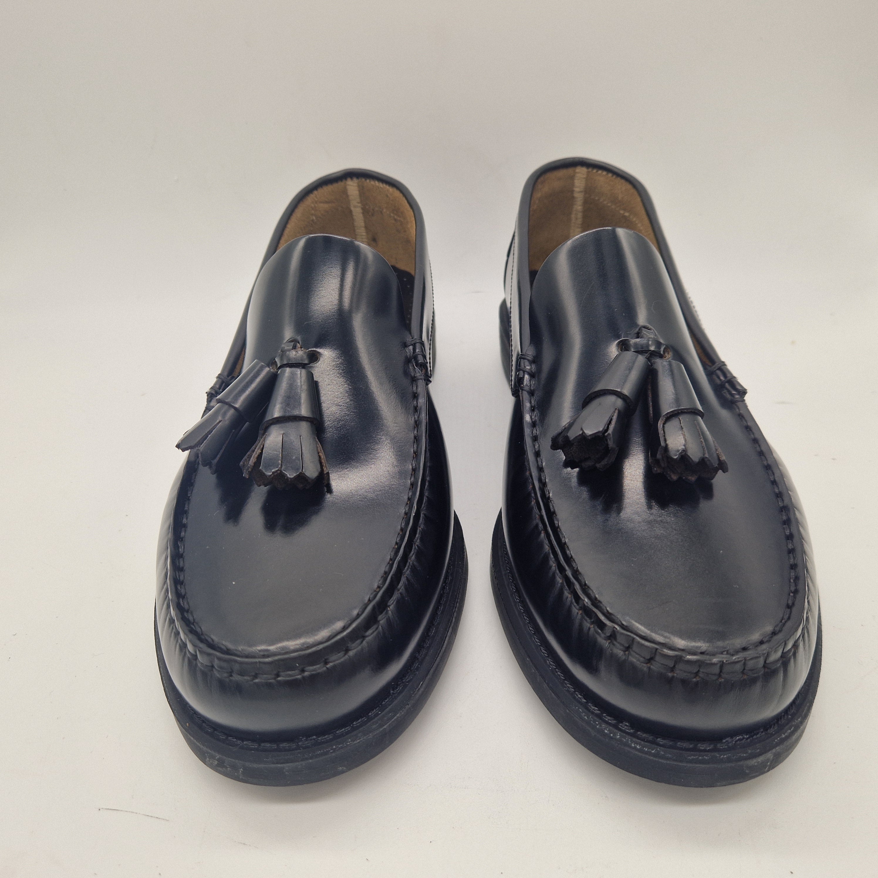 CASTELLANO DE BORLAS EN PIEL NEGRA - 72355