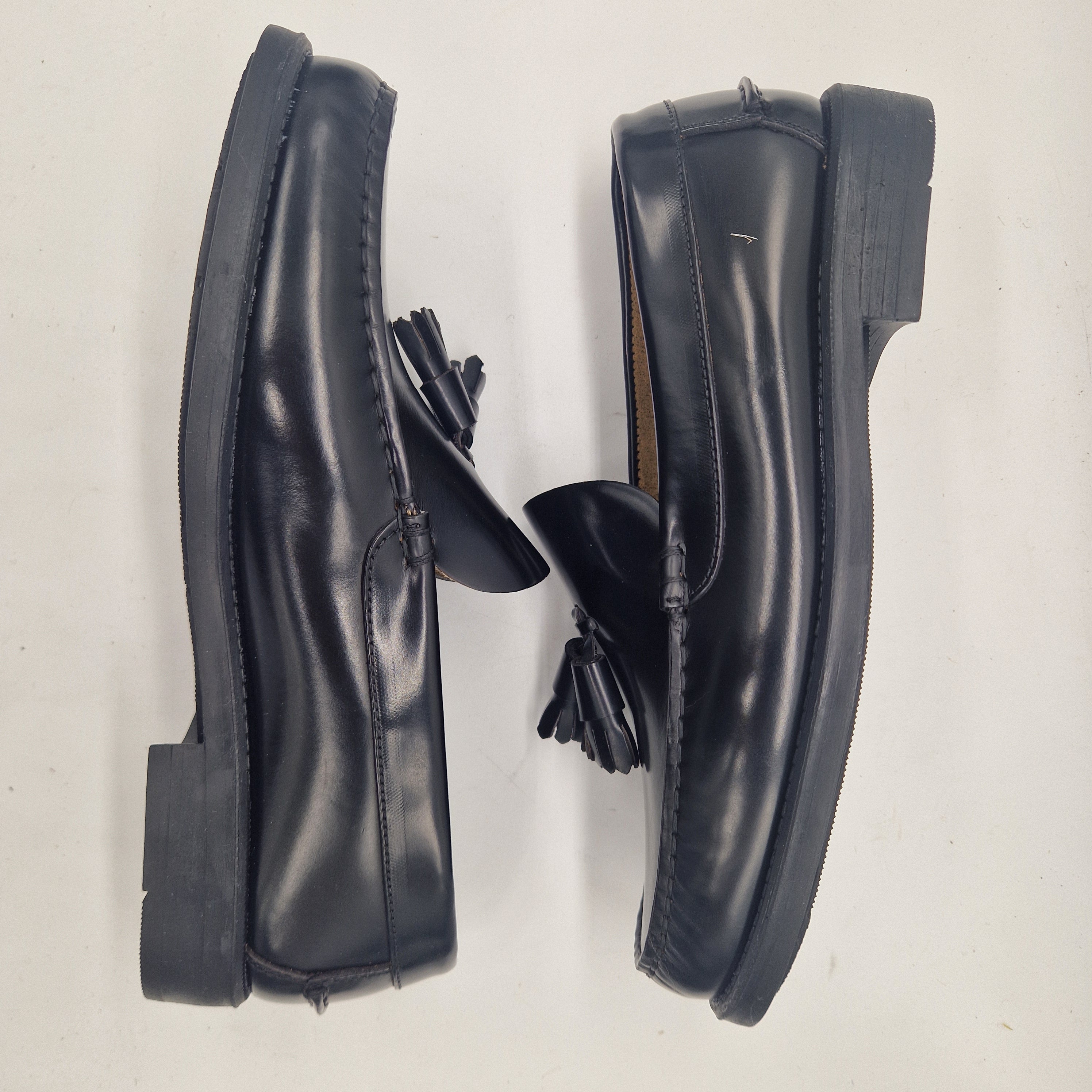 CASTELLANO DE BORLAS EN PIEL NEGRA - 72355