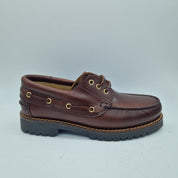 NAÚTICO EN PIEL ENGRASADA MARRÓN - 72356