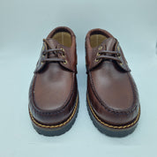 NAÚTICO EN PIEL ENGRASADA MARRÓN - 72356