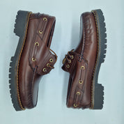 NAÚTICO EN PIEL ENGRASADA MARRÓN - 72356