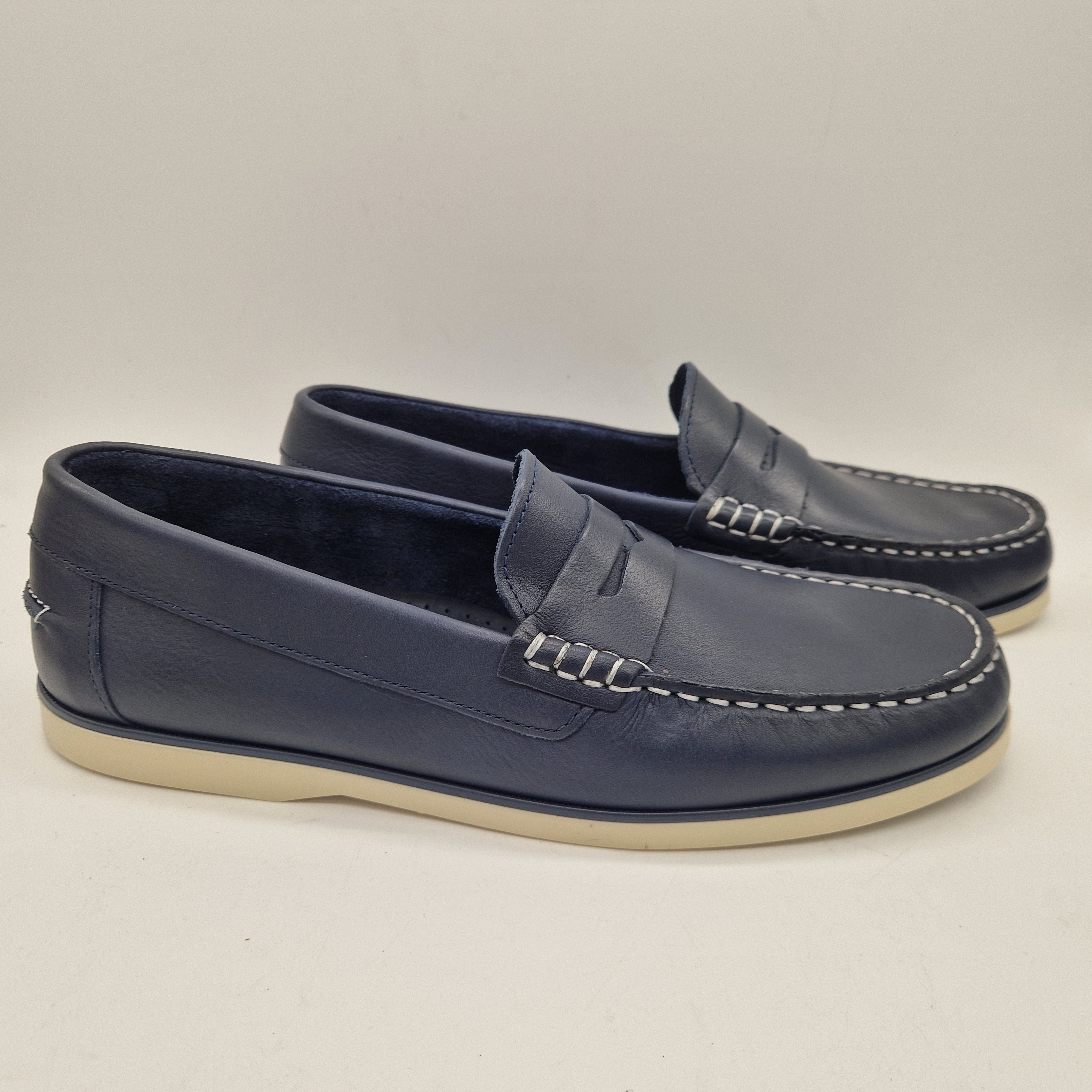 NAÚTICO ANTIFAZ EN PIEL MARINO - 72397