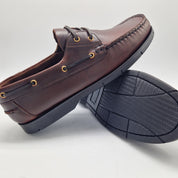 NAÚTICO EN PIEL ENGRASADA BURDEOS - 72399