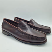 MOCASÍN EN PIEL ENGRASADA BURDEOS - 72404