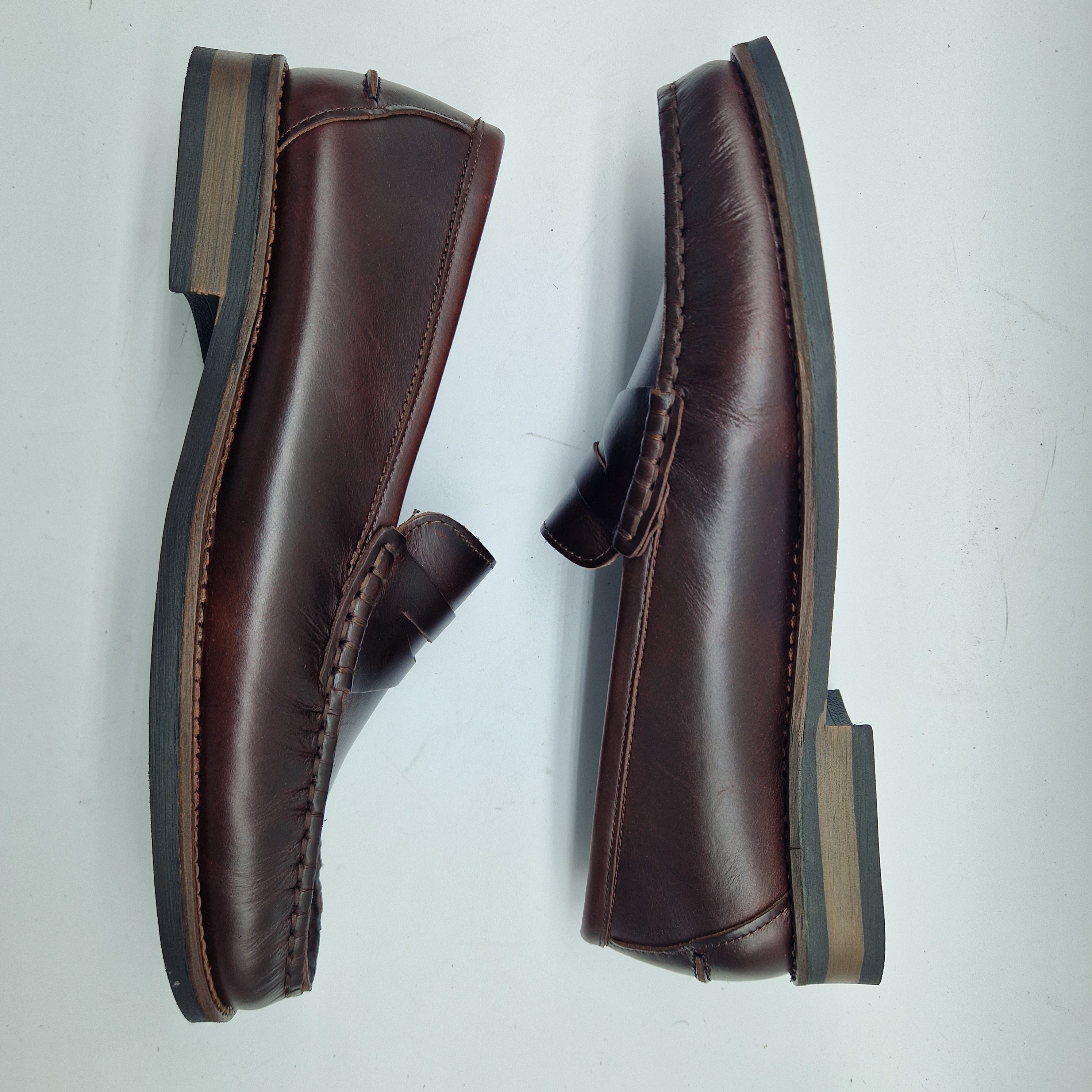 MOCASÍN EN PIEL ENGRASADA BURDEOS - 72404