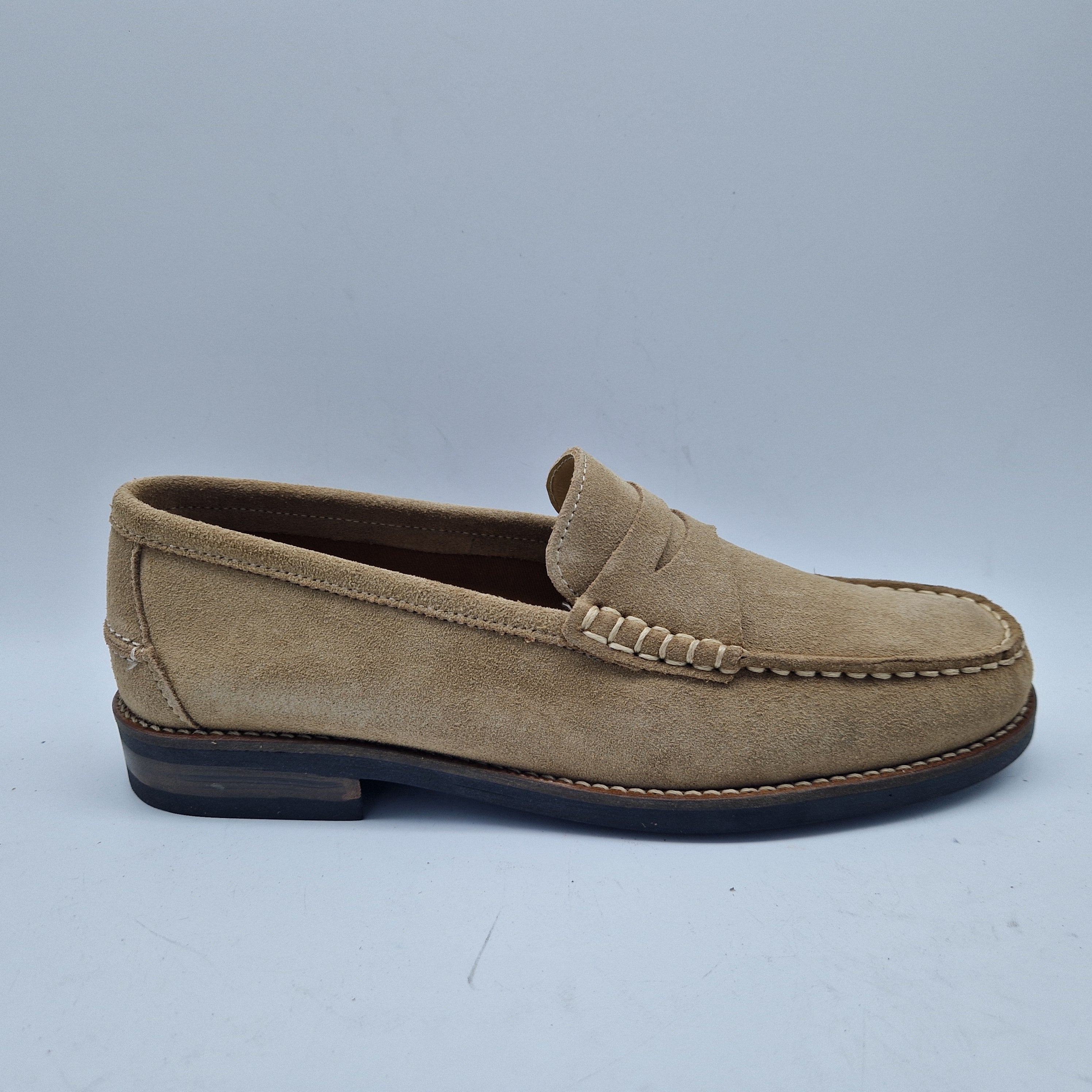 MOCASÍN EN SERRAJE TAUPE - 72410
