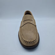 MOCASÍN EN SERRAJE TAUPE - 72410