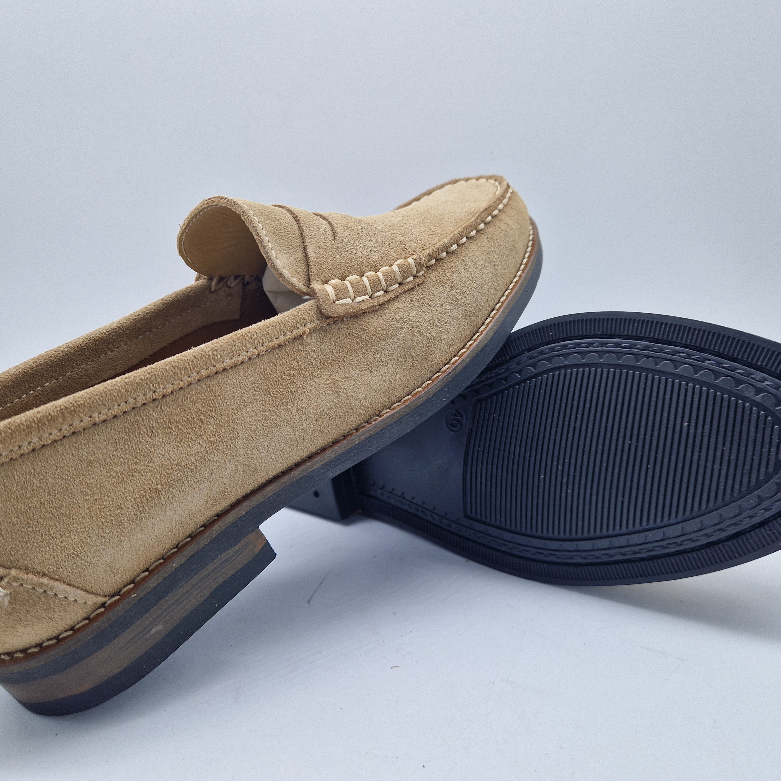 MOCASÍN EN SERRAJE TAUPE - 72410