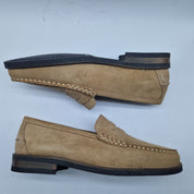 MOCASÍN EN SERRAJE TAUPE - 72410