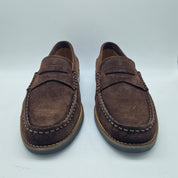 MOCASÍN EN SERRAJE MARRÓN - 72411