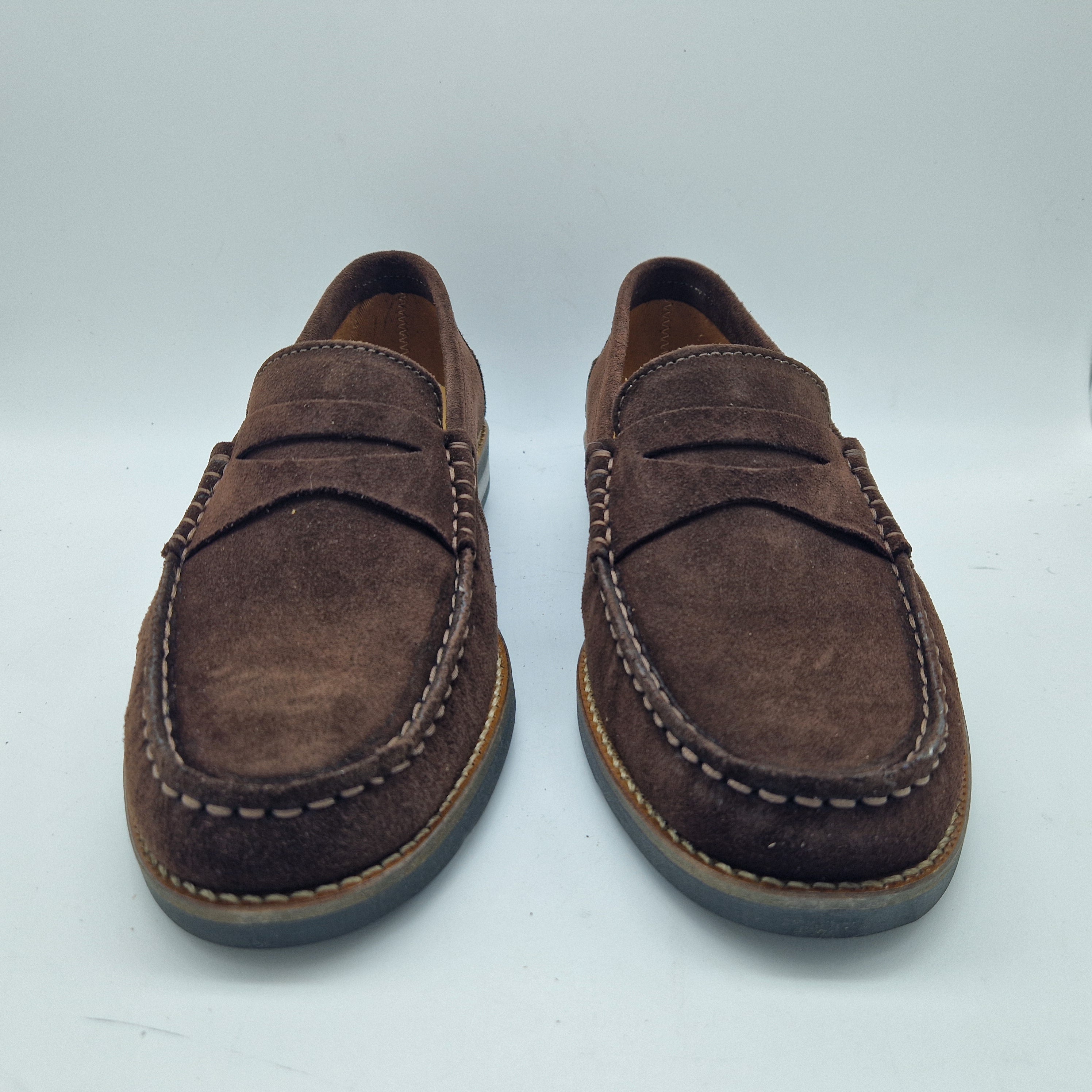 MOCASÍN EN SERRAJE MARRÓN - 72411