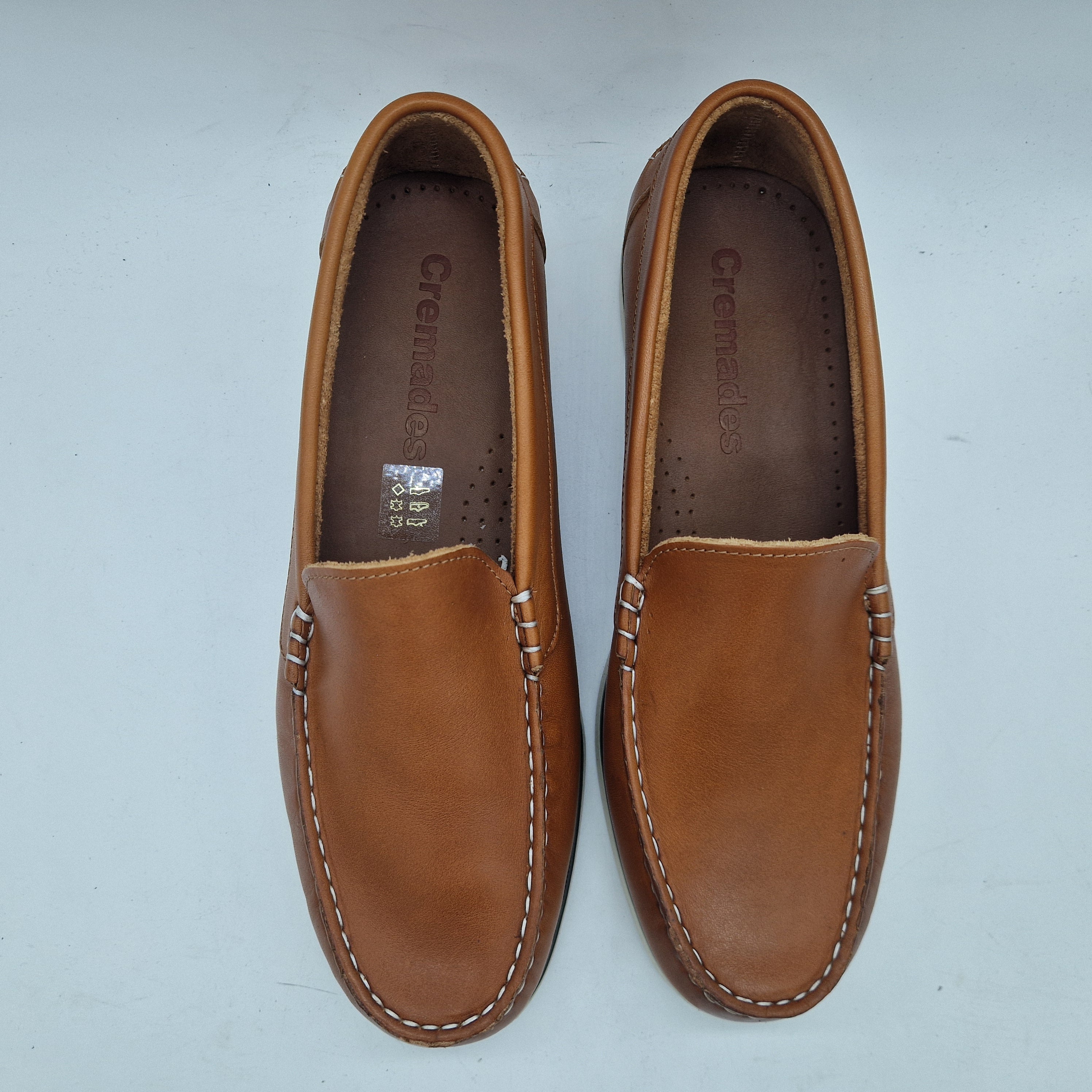 NAÚTICO PALA LISA EN PIEL CUERO - 72414