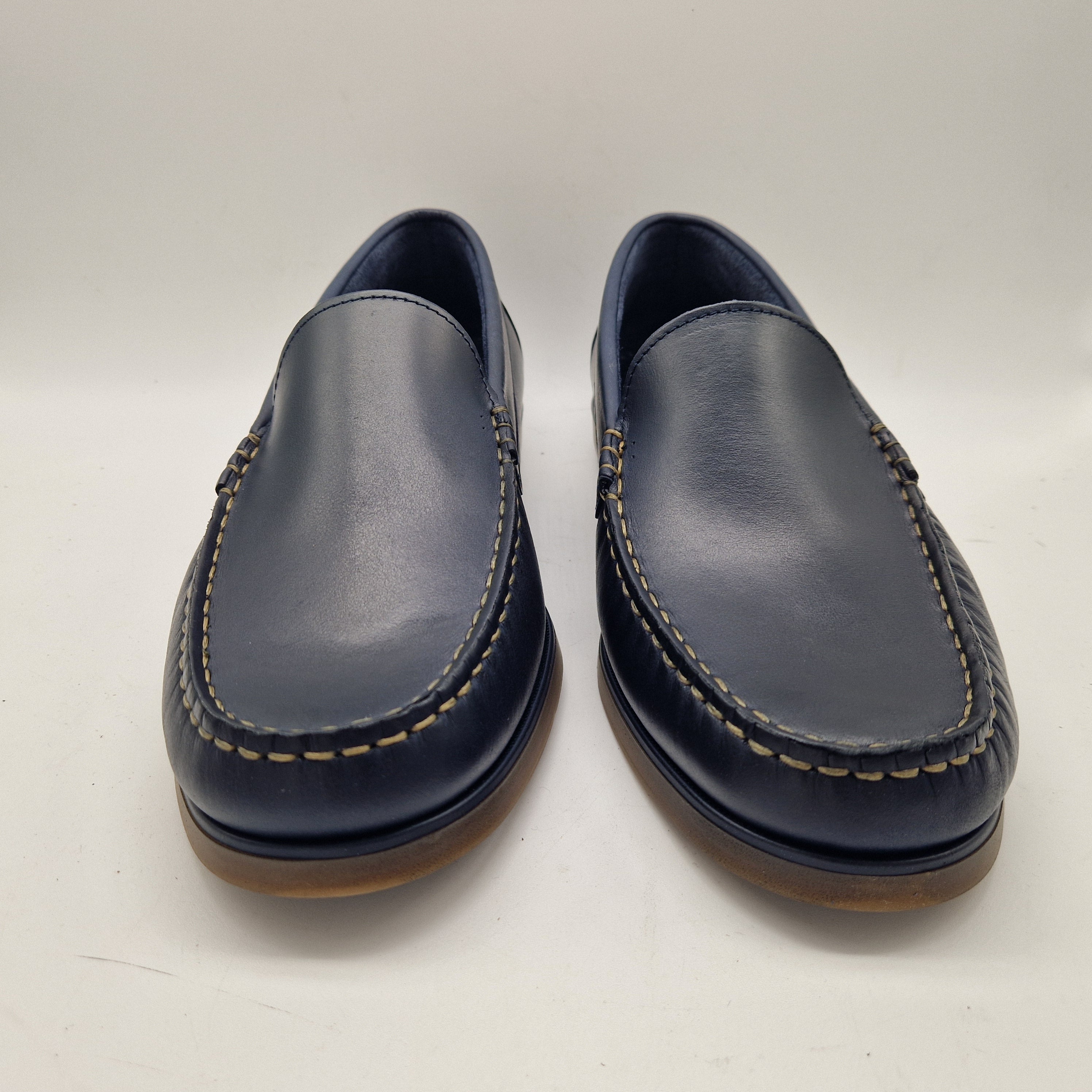 NAÚTICO EN PIEL ENGRASADA MARINO - 72421