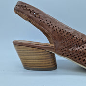 SALÓN TROQUELADO EN PIEL CUERO - 72453