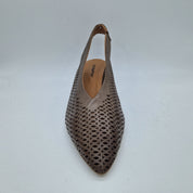 SALÓN TROQUELADO EN PIEL TAUPE - 72454