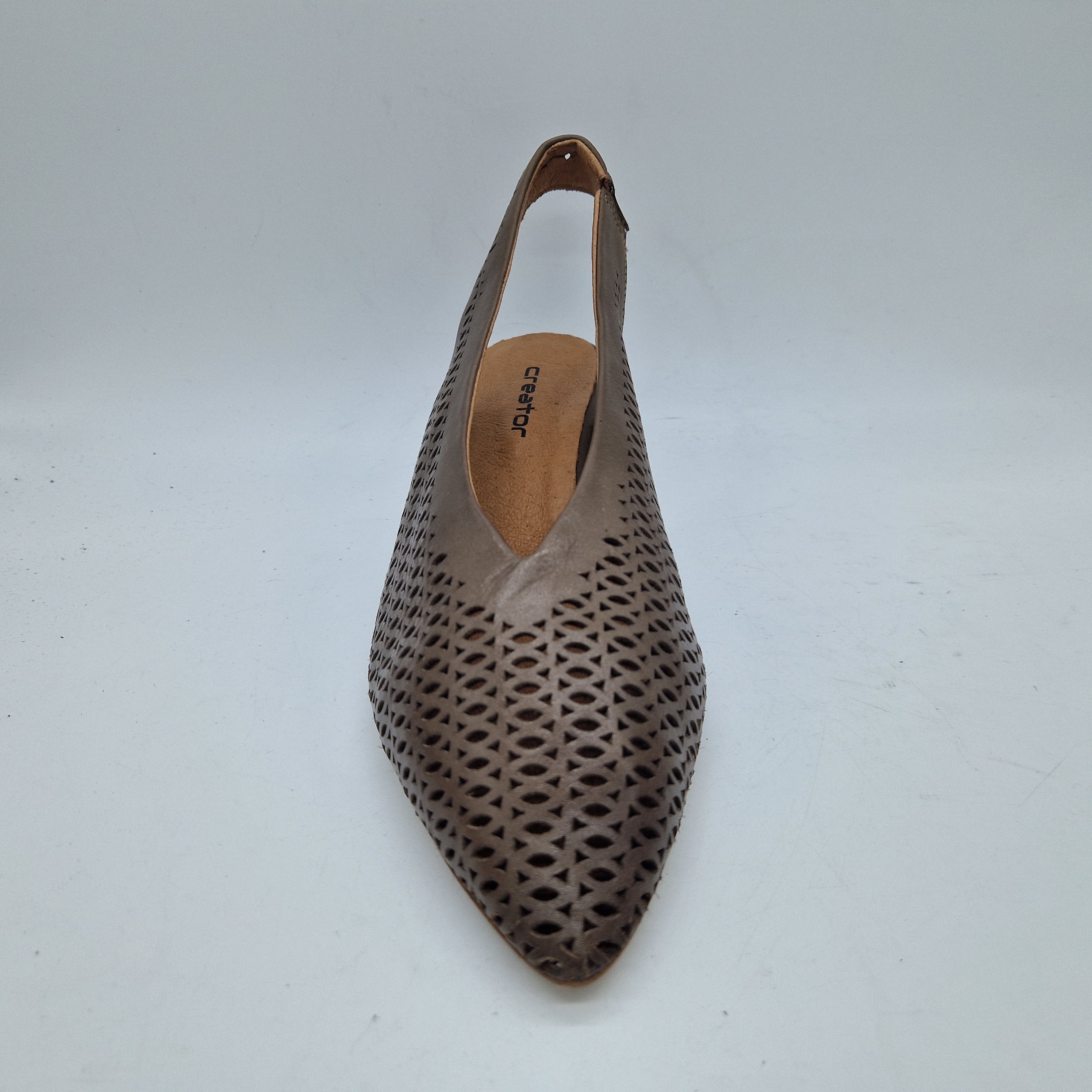 SALÓN TROQUELADO EN PIEL TAUPE - 72454