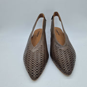 SALÓN TROQUELADO EN PIEL TAUPE - 72454