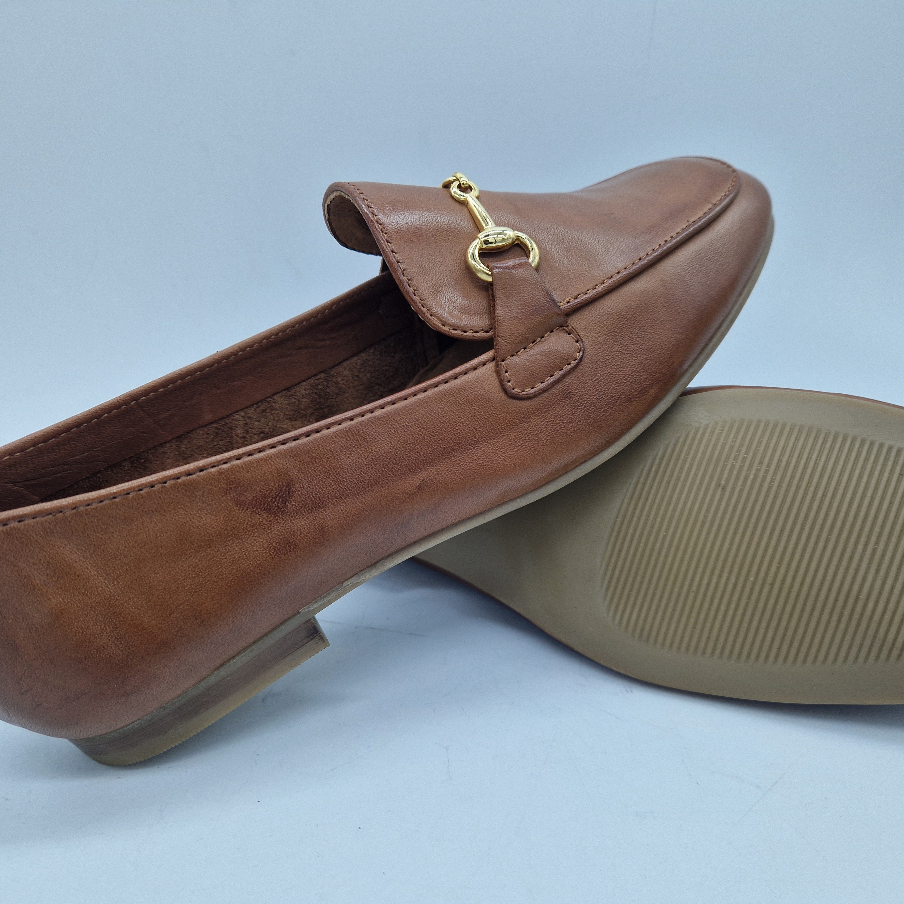 MOCASÍN EN PIEL CUERO - 72470