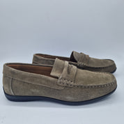 Mocasines KIOWA SERRAJE TAUPE de IMAC SPA, calzado elegante en ante color taupe con diseño clásico y cómodo.