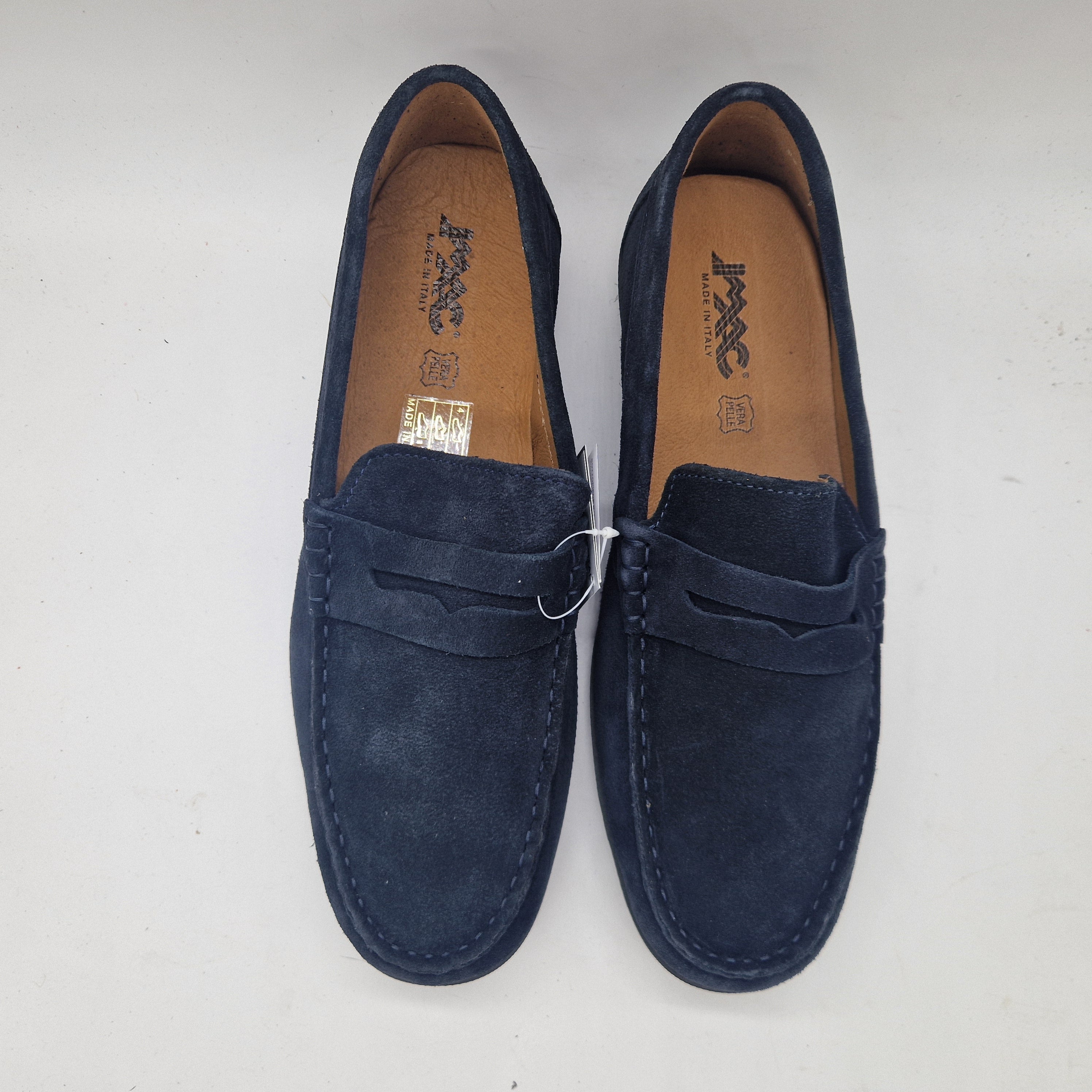 Mocasines KIOWA SERRAJE MARINO de IMAC SPA, calzado de piel en color marino con diseño clásico y cómodo para uso diario.