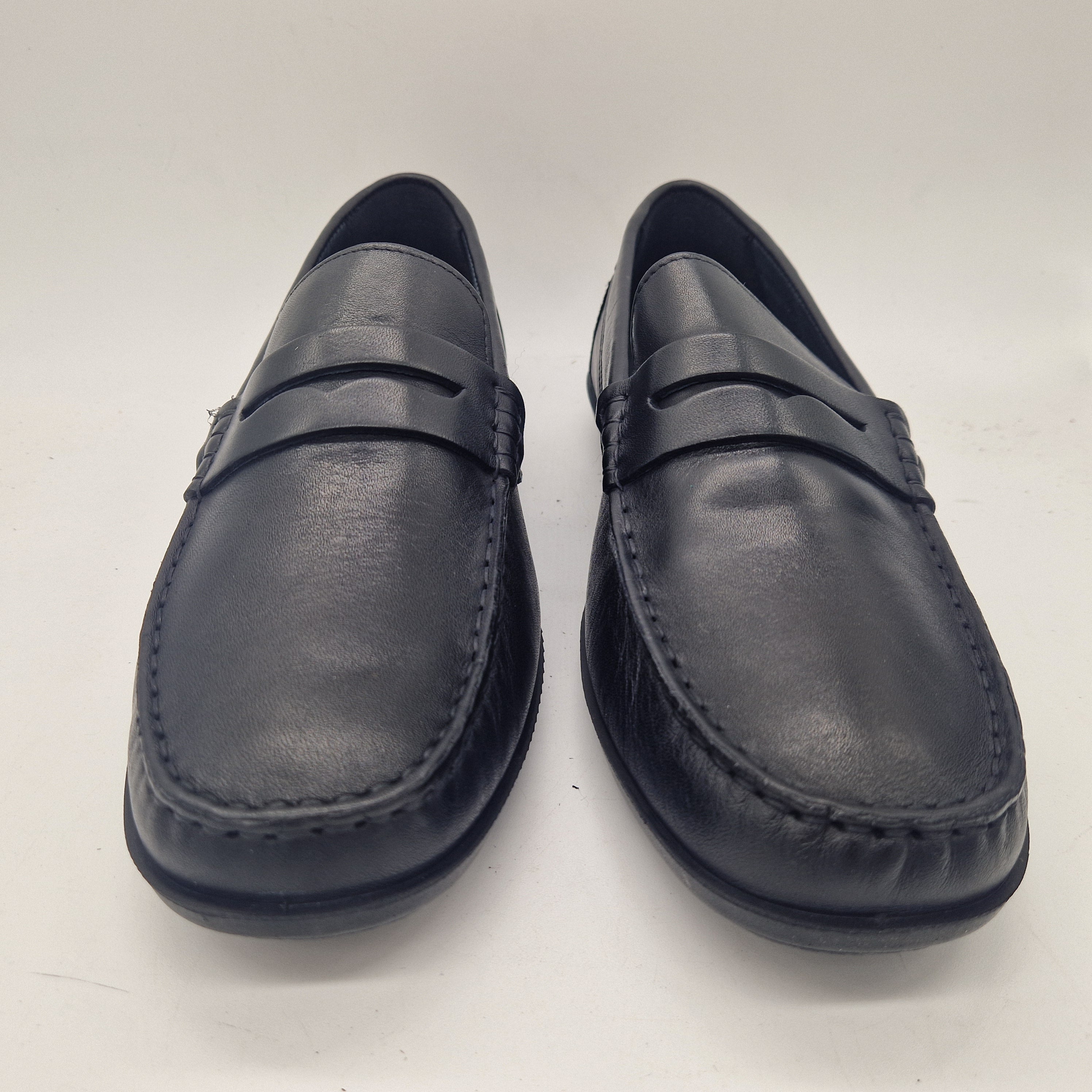 Mocasines de piel negros Kiowa de IMAC SPA, calzado elegante para hombre, con diseño clásico y acabado suave.