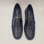 Mocasines de piel negros de la marca IMAC SPA, modelo Kiowa en imagen con diseño elegante y clásico.