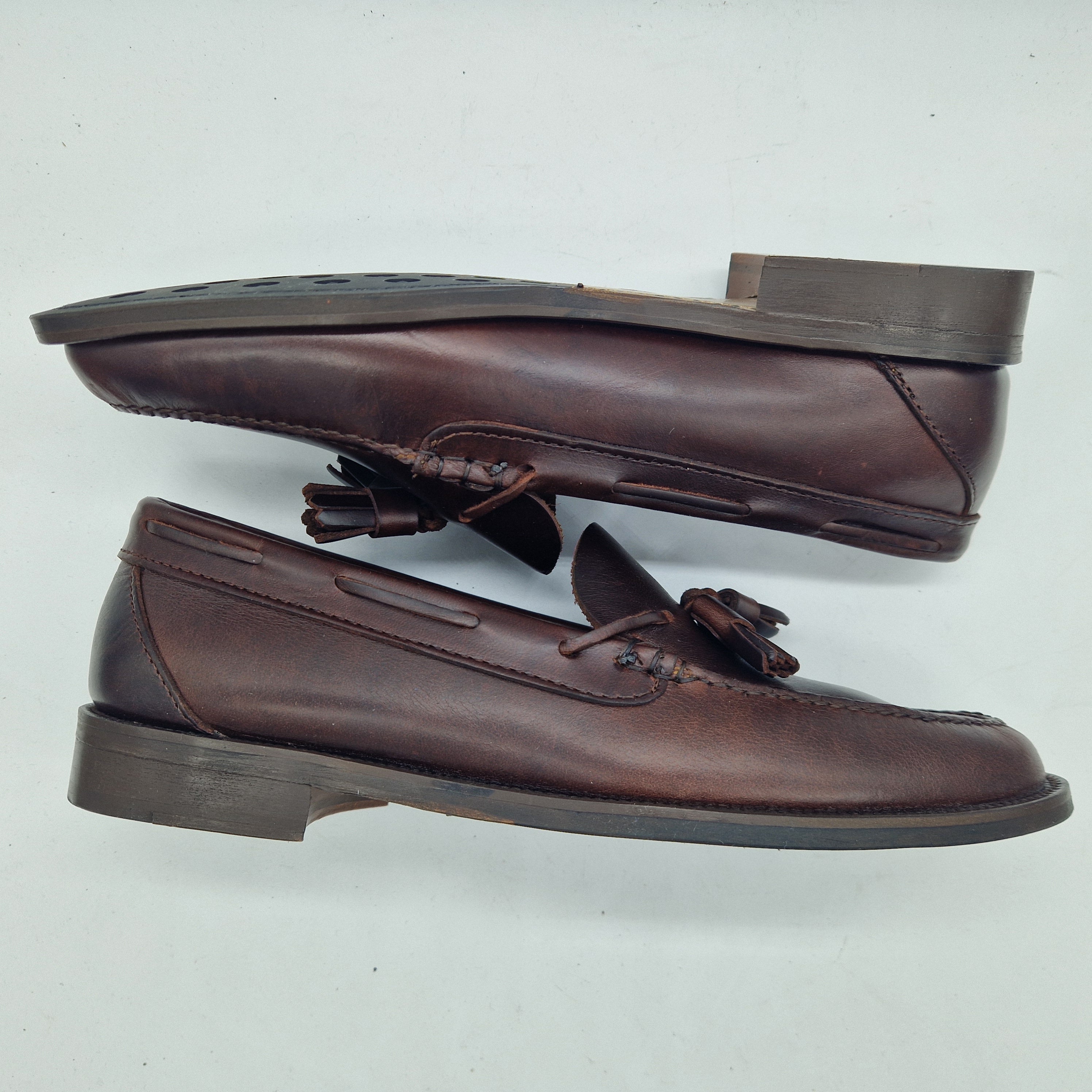 CASTELLANO BORLAS PIEL ENGRASADA MARRÓN - 72639