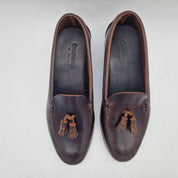 CASTELLANO DE BORLAS EN PIEL ENGRASADA CUERO - 72699