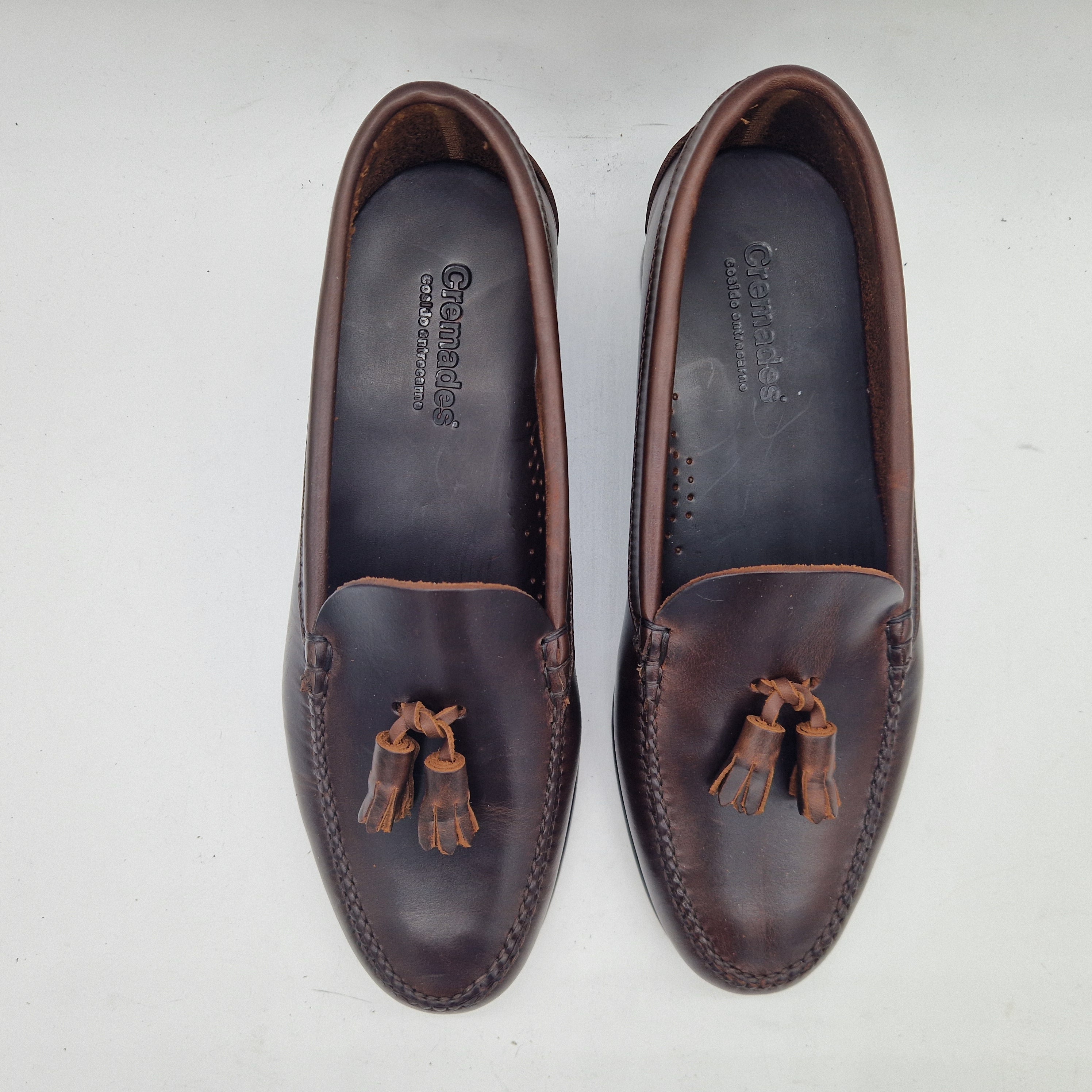 CASTELLANO DE BORLAS EN PIEL ENGRASADA CUERO - 72699