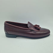 CASTELLANO DE BORLAS EN PIEL BURDEOS - 72702