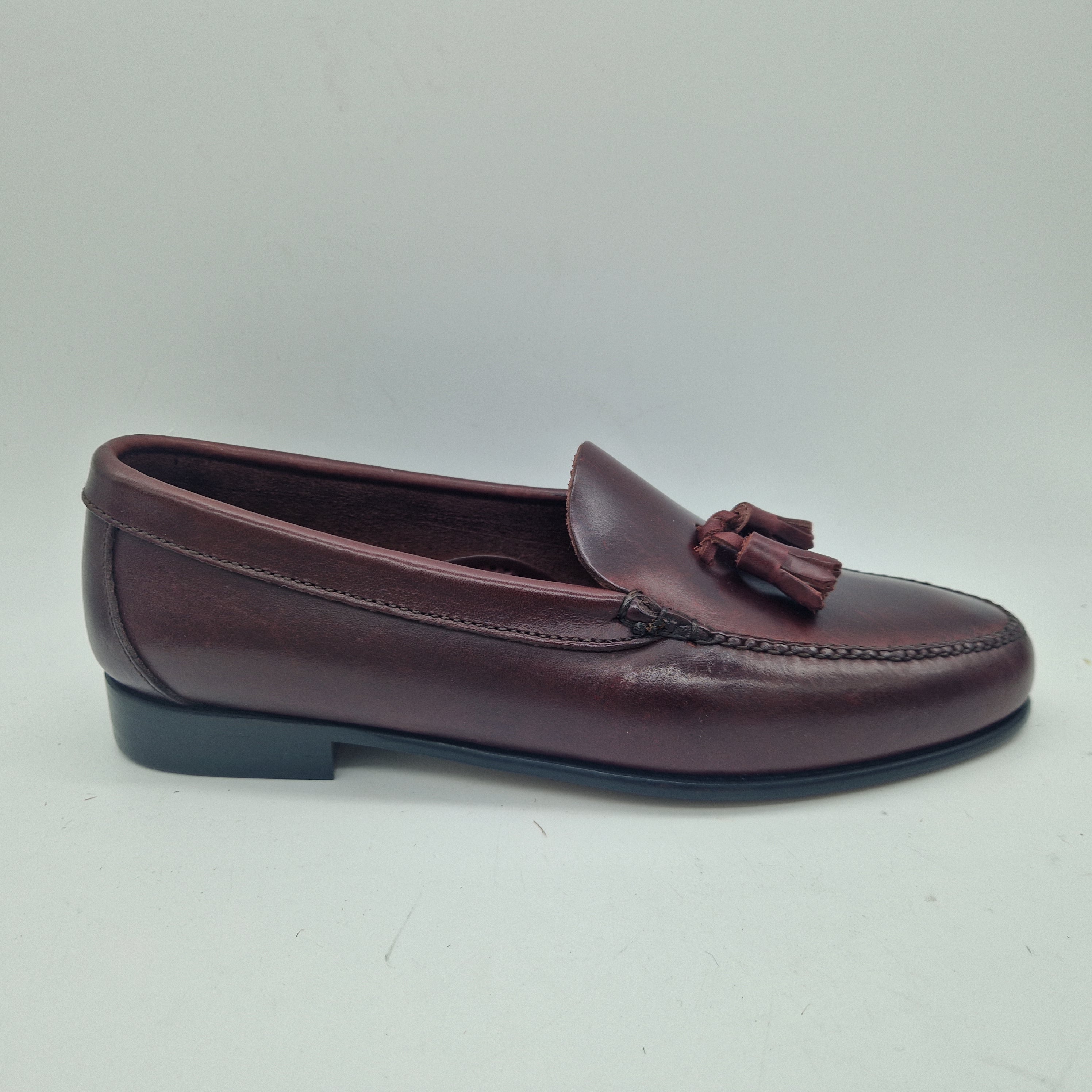 CASTELLANO DE BORLAS EN PIEL BURDEOS - 72702