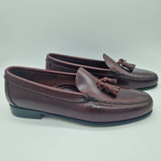 CASTELLANO DE BORLAS EN PIEL BURDEOS - 72702