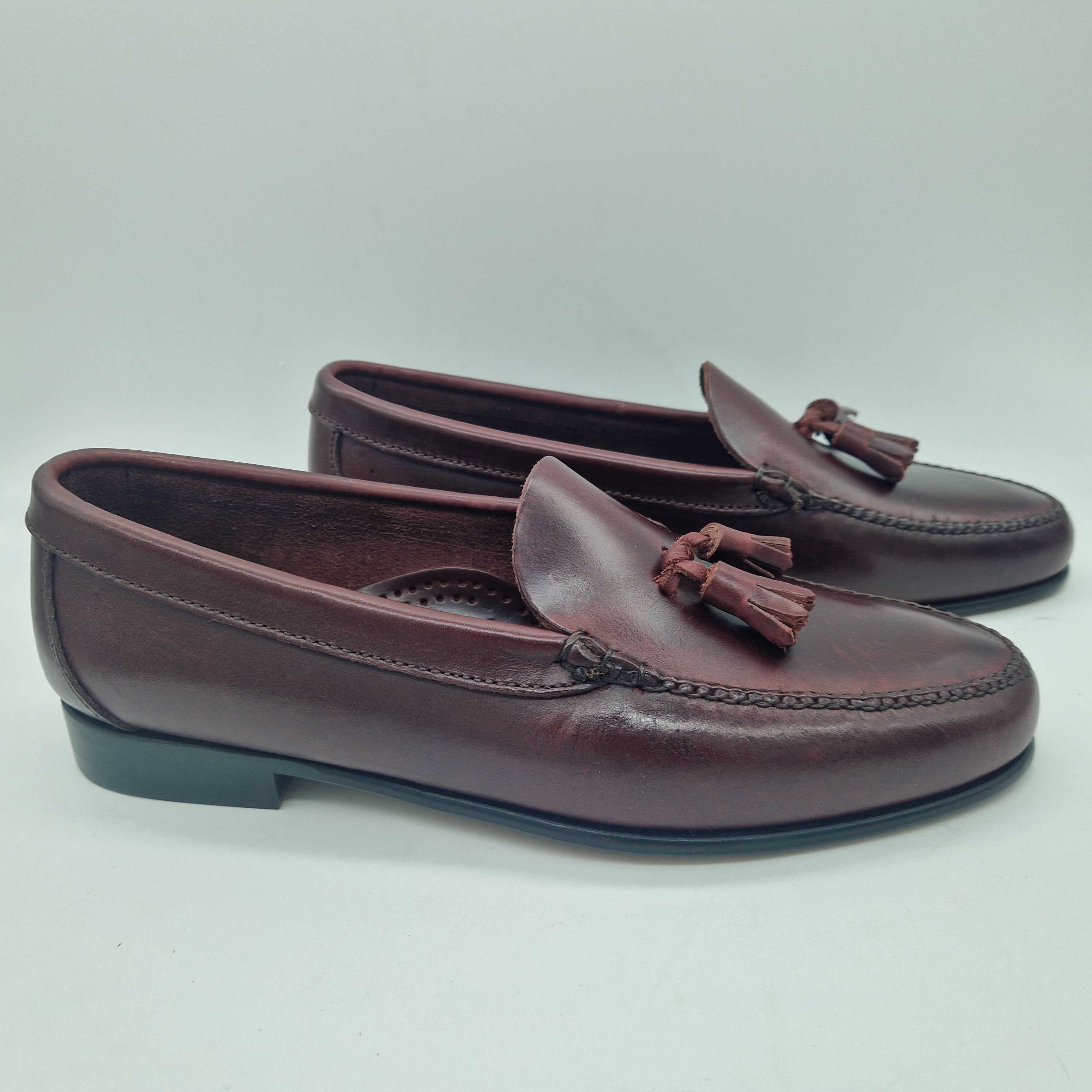 CASTELLANO DE BORLAS EN PIEL BURDEOS - 72702