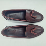 CASTELLANO DE BORLAS EN PIEL BURDEOS - 72702