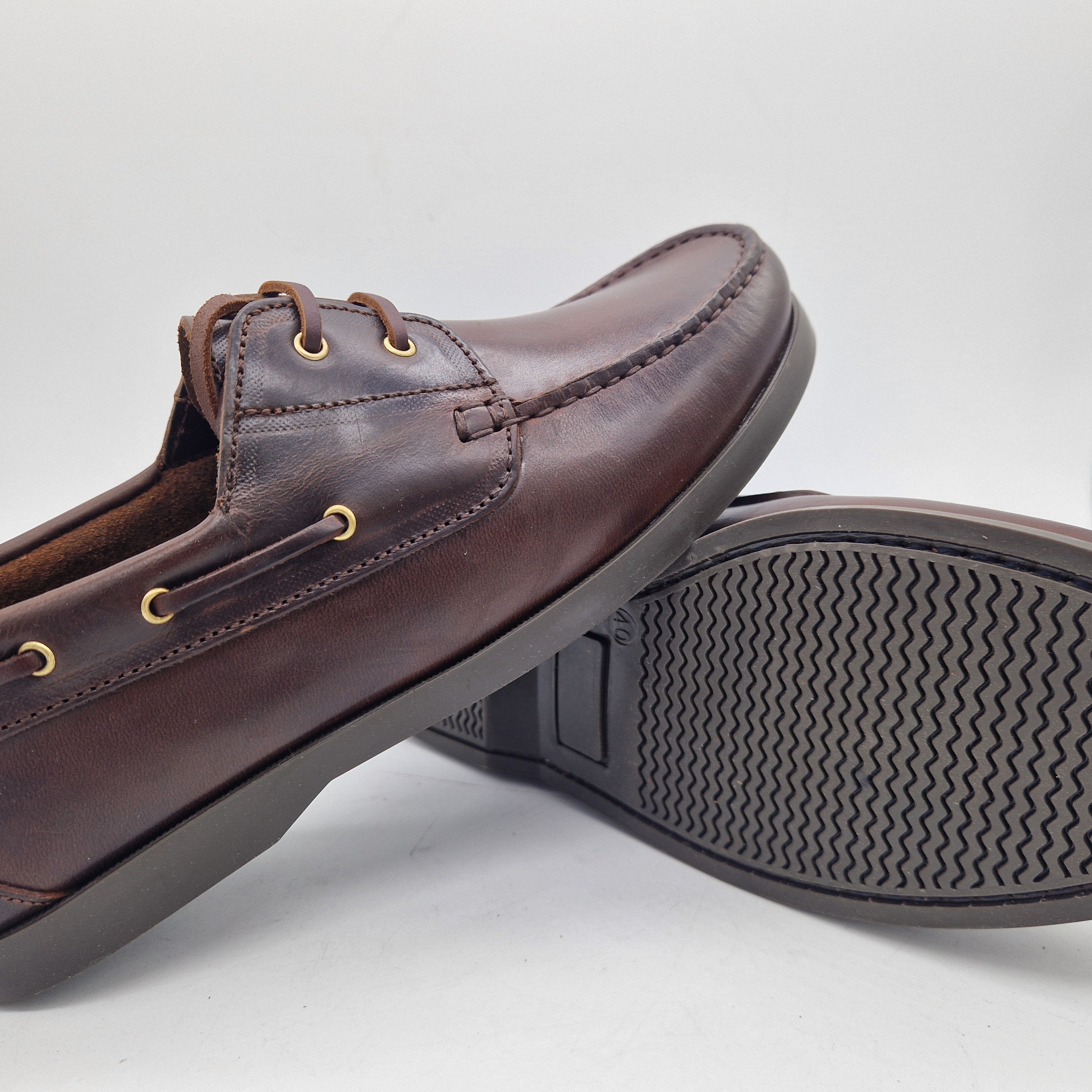 NAÚTICO EN PIEL ENGRASDA MARRÓN - 72705