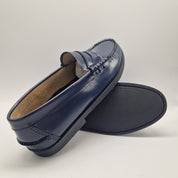 MOCASÍN EN PIEL MARINO