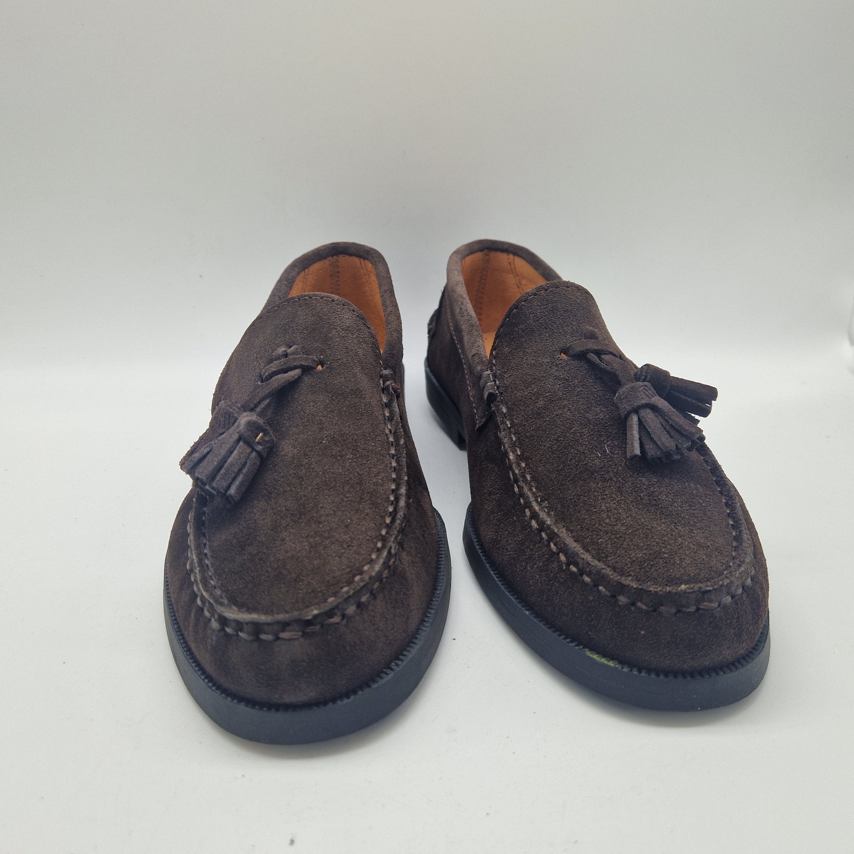 MOCASÍN EN SERRAJE MARRÓN