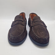 MOCASÍN EN SERRAJE MARRÓN