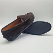 MOCASÍN EN SERRAJE MARRÓN