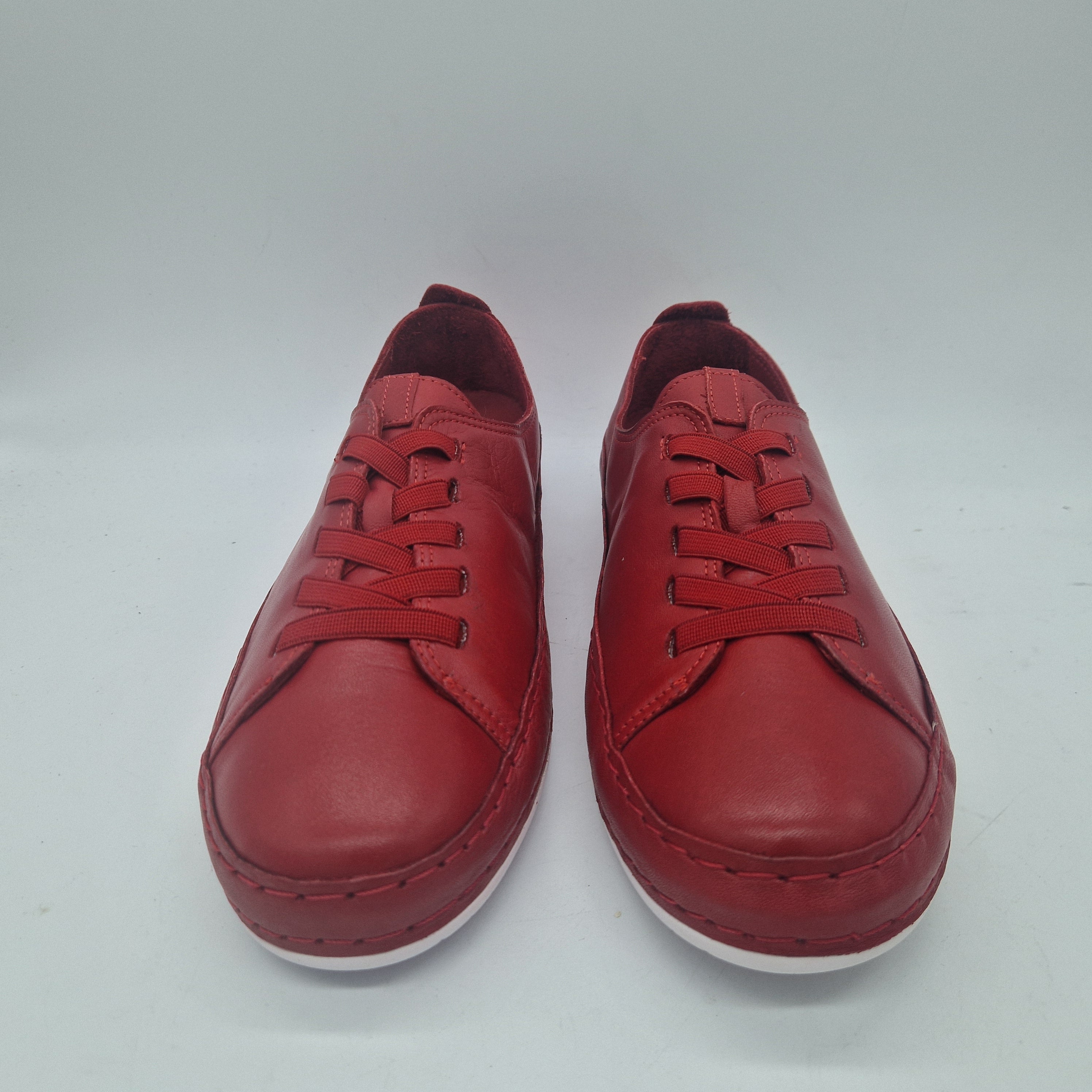 DEPORTIVO EN PIEL ROJA - 72799