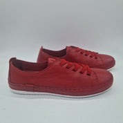 DEPORTIVO EN PIEL ROJA - 72799