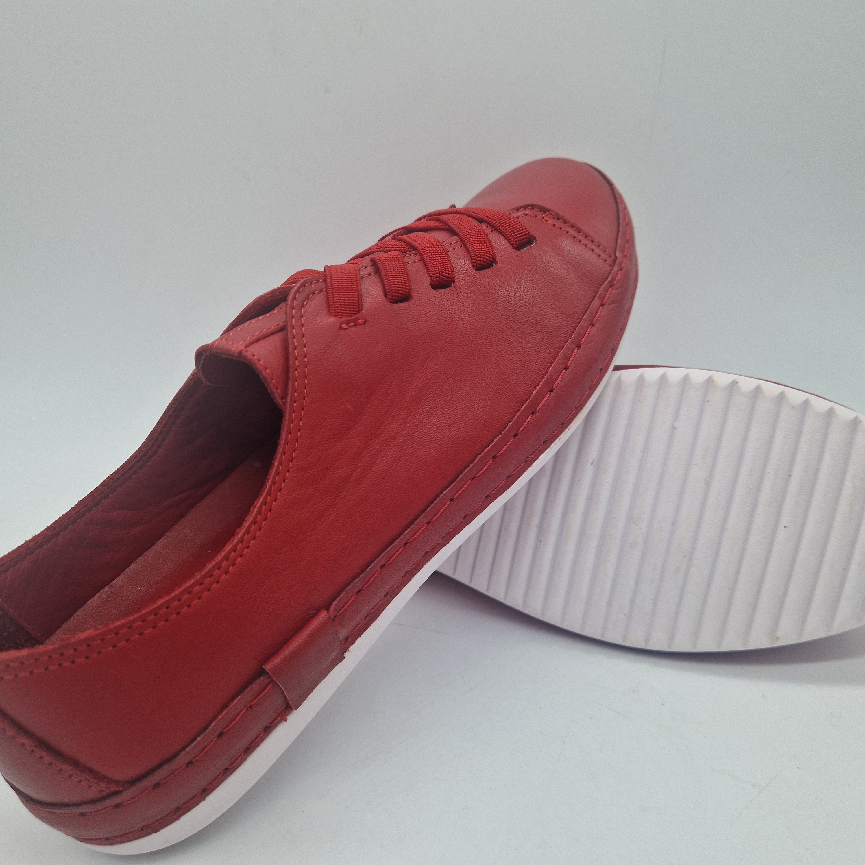 DEPORTIVO EN PIEL ROJA - 72799
