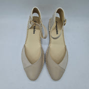 SANDALIA EN ANTE Y PIEL BEIGE - 73093
