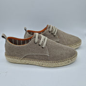 ZAPATILLA DE ESPARTO EN TEJIDO BEIGE - 73113