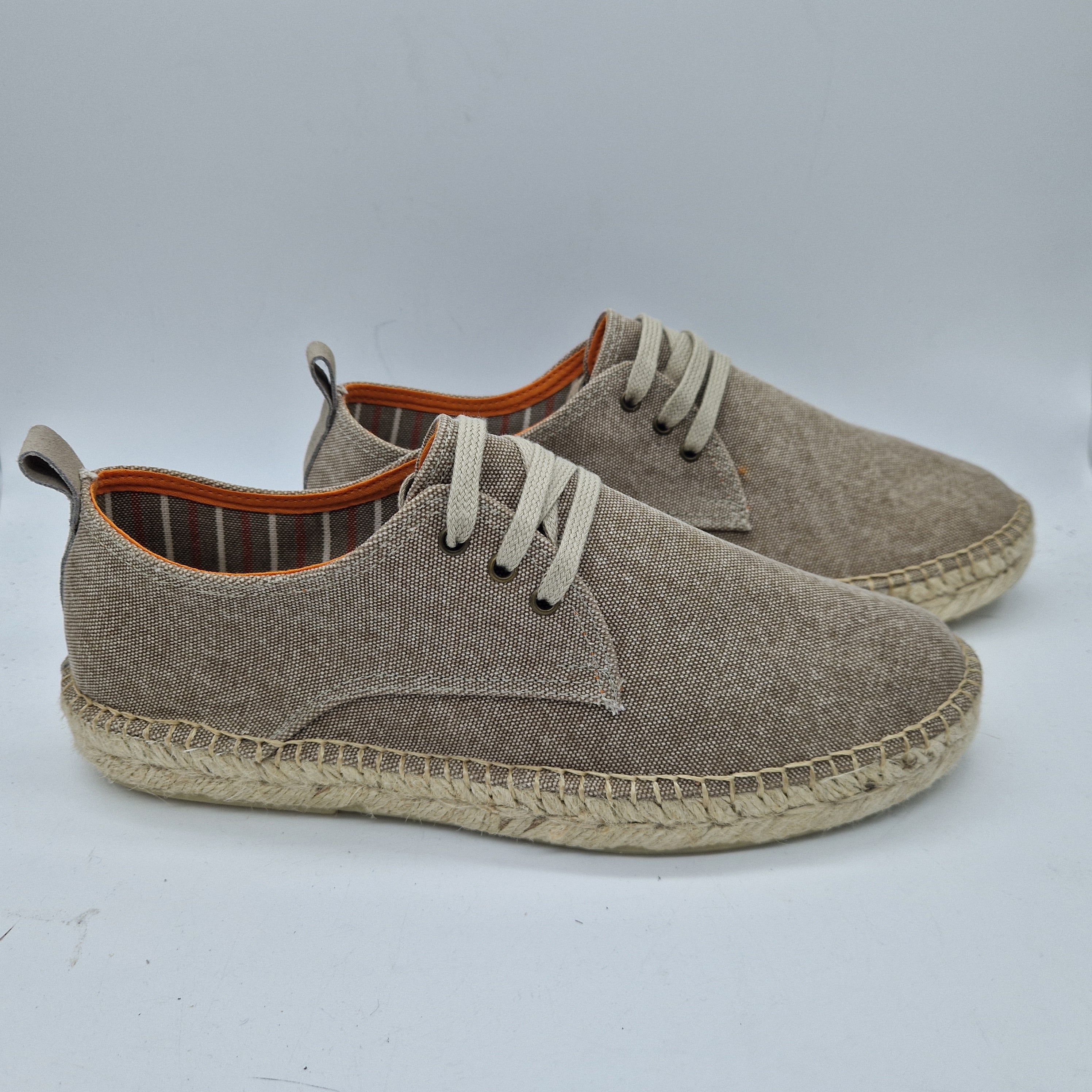 ZAPATILLA DE ESPARTO EN TEJIDO BEIGE - 73113