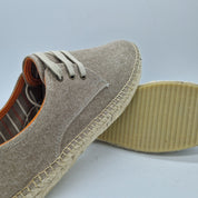 ZAPATILLA DE ESPARTO EN TEJIDO BEIGE - 73113