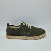 ZAPATILLA DE ESPARTO EN TEJIDO KAKI - 73115